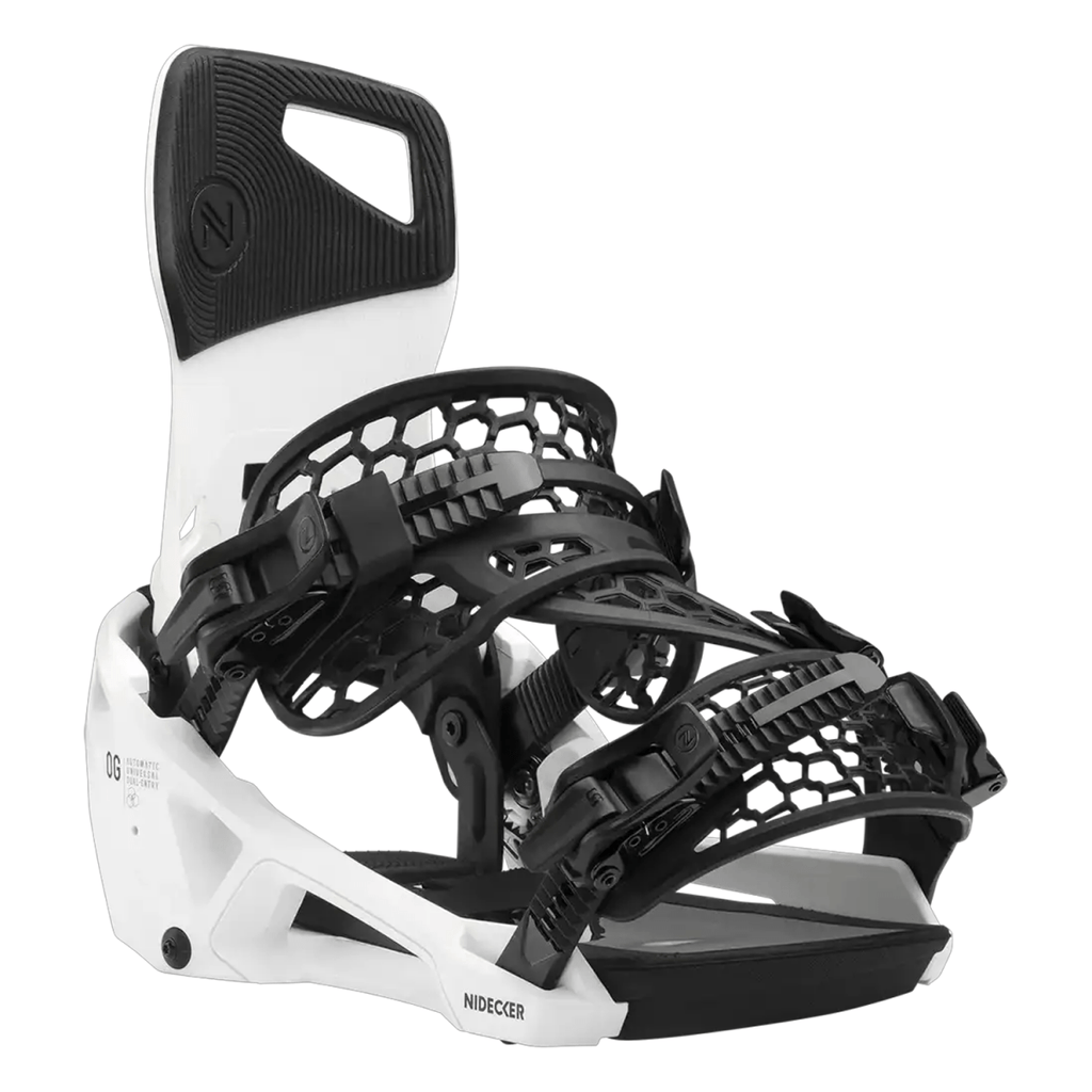 Nidecker OG Supermatic Snowboard Bindings 2026 White - Pacific Boarder