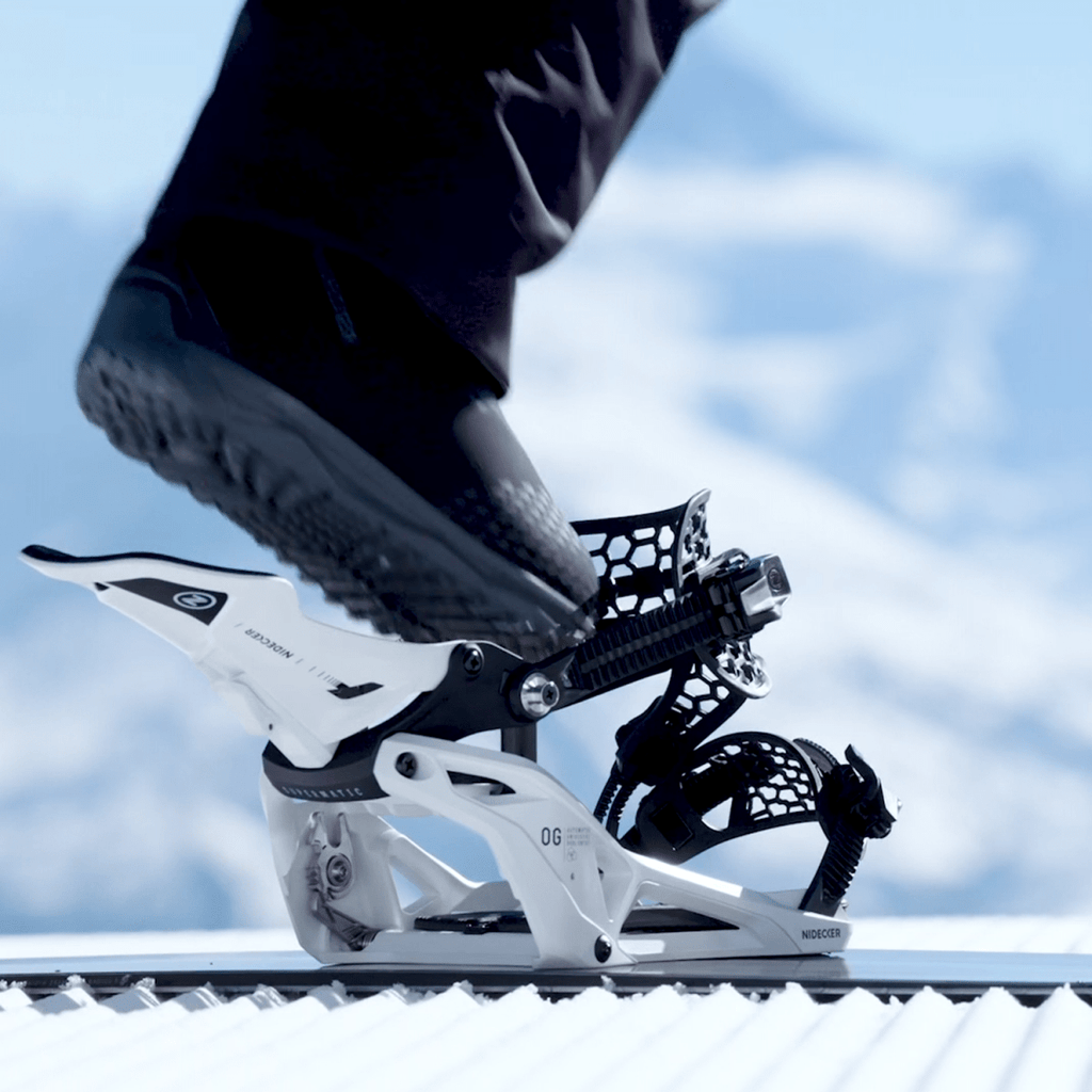 Nidecker OG Supermatic Snowboard Bindings 2026 White - Pacific Boarder