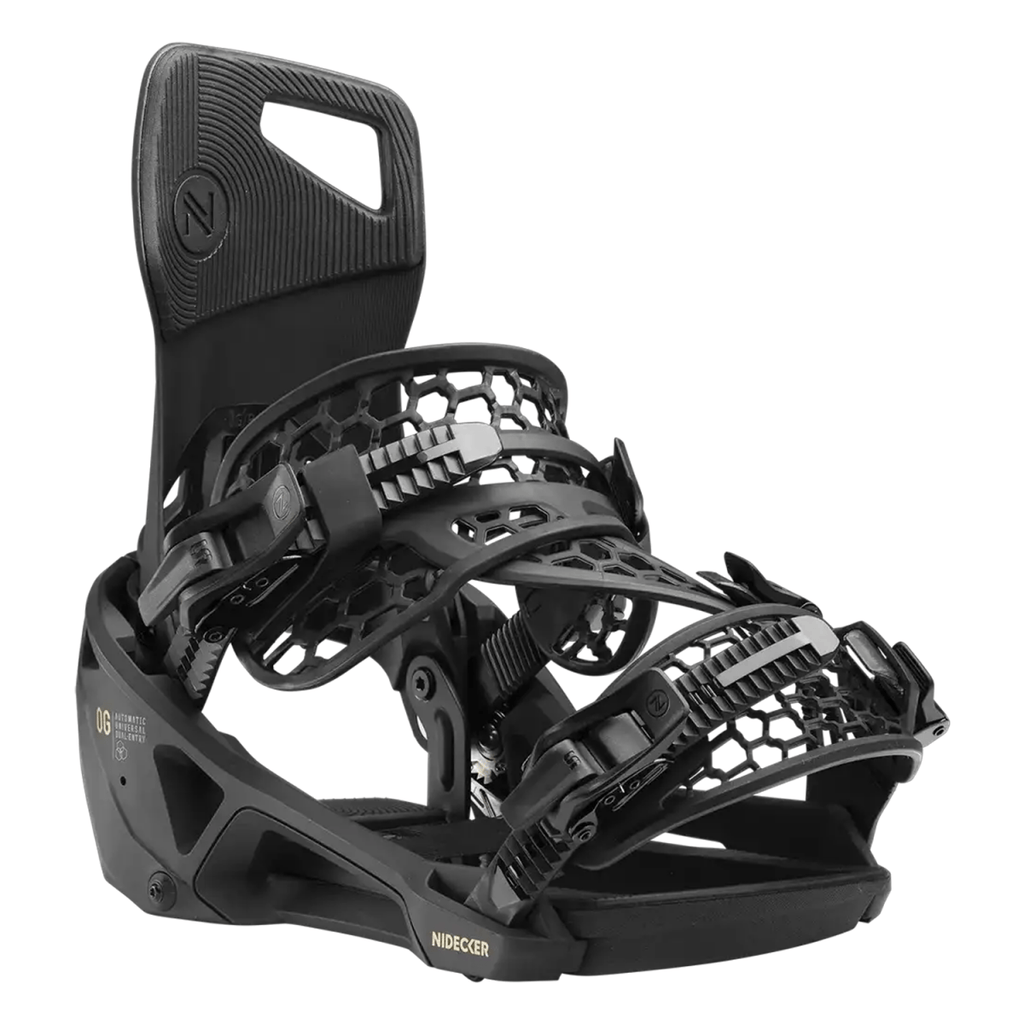 Nidecker OG Supermatic Snowboard Bindings 2026 Black - Pacific Boarder