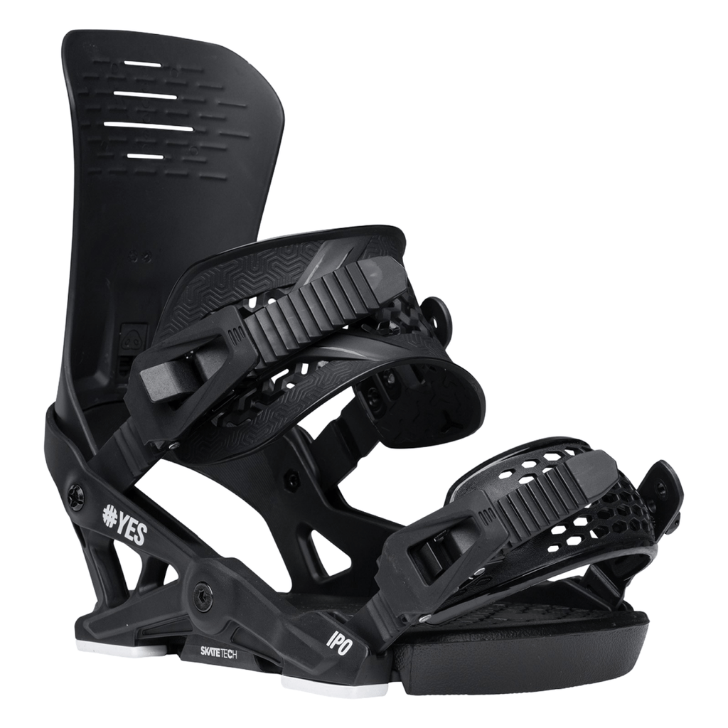 Yes Men's IPO Snowboard Bindings 2026 Pitch Black - Pacific Boarder