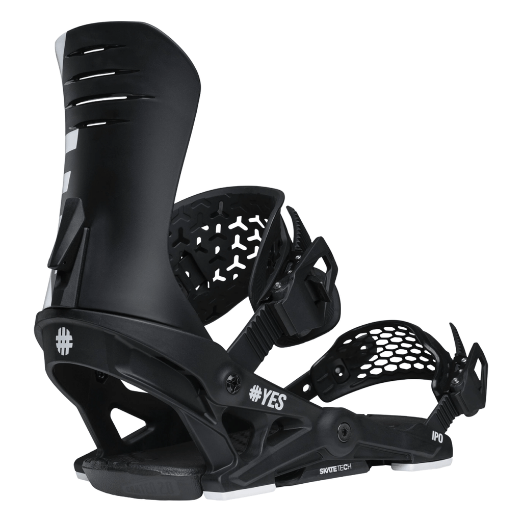 Yes Men's IPO Snowboard Bindings 2026 Pitch Black - Pacific Boarder