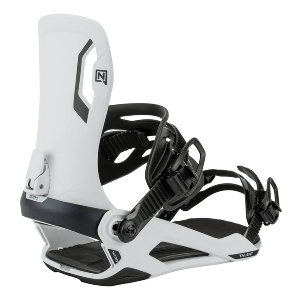 Nitro Talent Snowboard Bindings 2026 White - Pacific Boarder