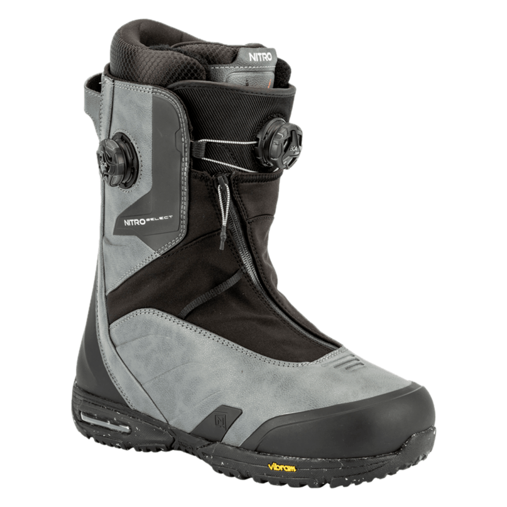 Nitro Men's Select BOA Snowboard Boots 2026 Charcoal/Black - Pacific Boarder