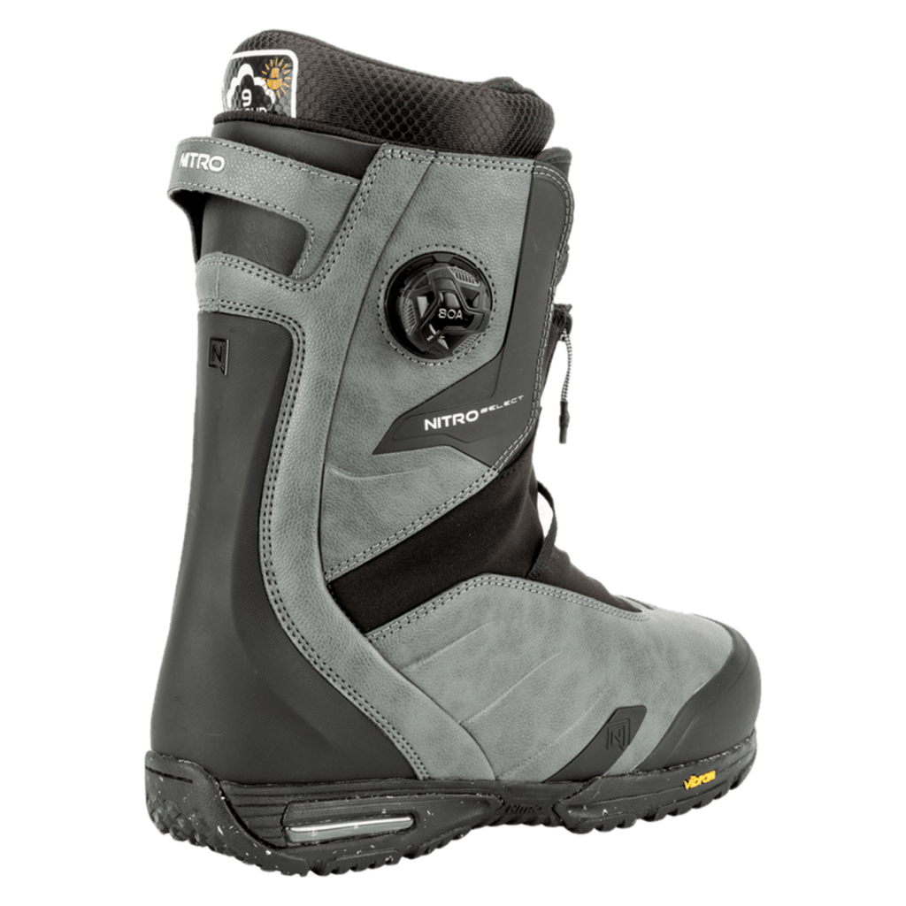 Nitro Men's Select BOA Snowboard Boots 2026 Charcoal/Black - Pacific Boarder