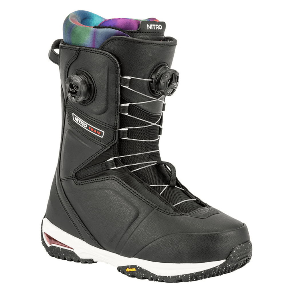 Nitro Men's Team BOA Snowboard Boots 2026 Black - Tie Dye - Pacific Boarder