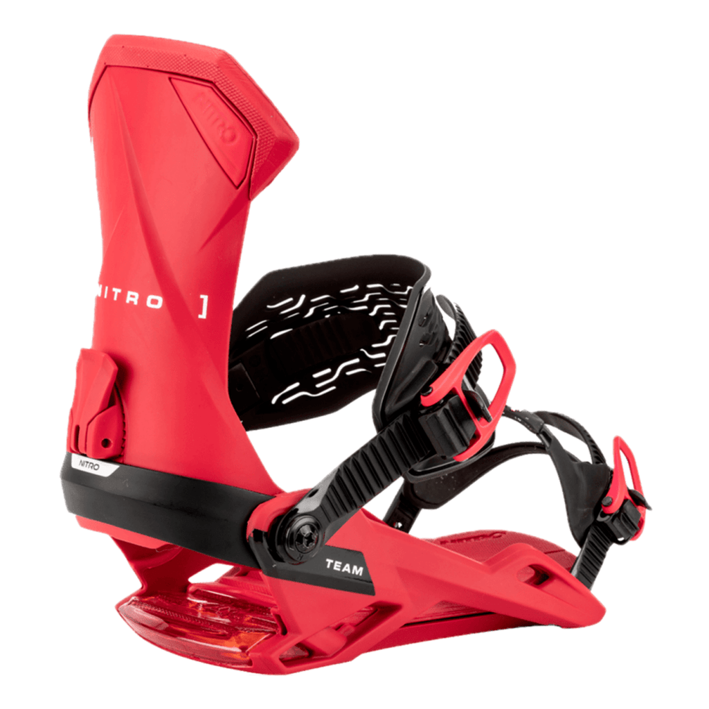 Nitro Men's Team Snowboard Bindings 2026 Vivid Red - Pacific Boarder