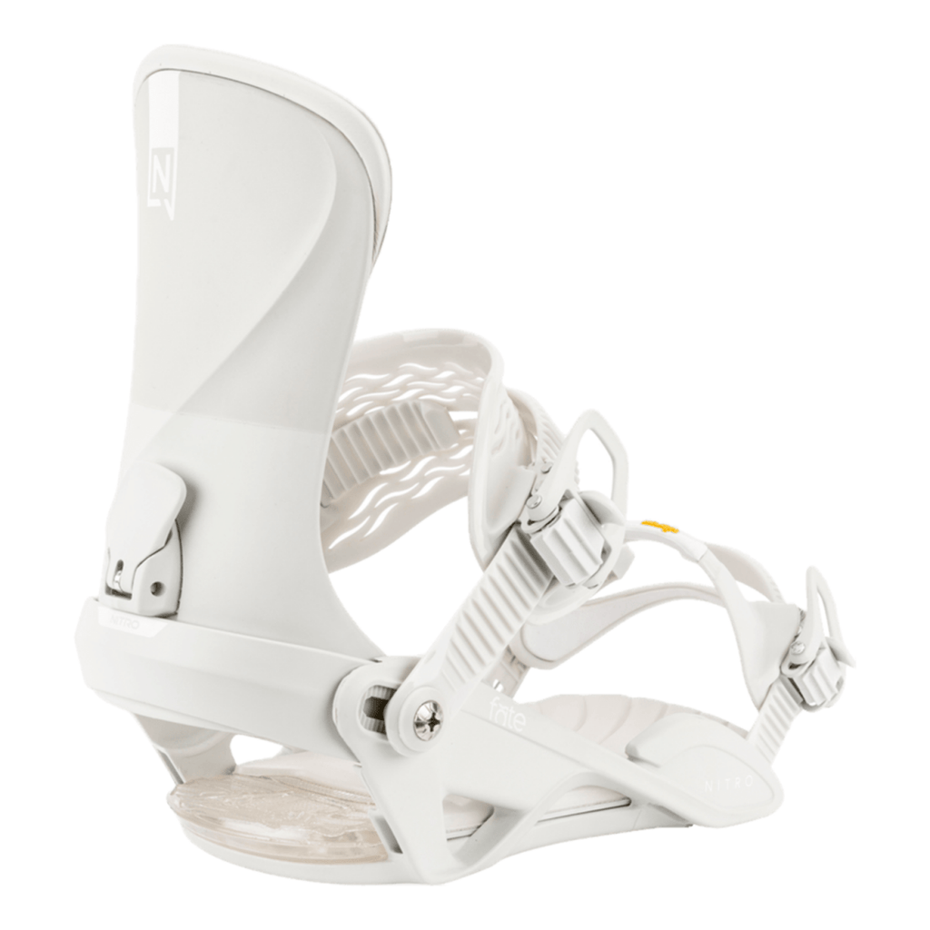 Nitro Women's Fate Snowboard Bindings 2026 Off White - Pacific Boarder