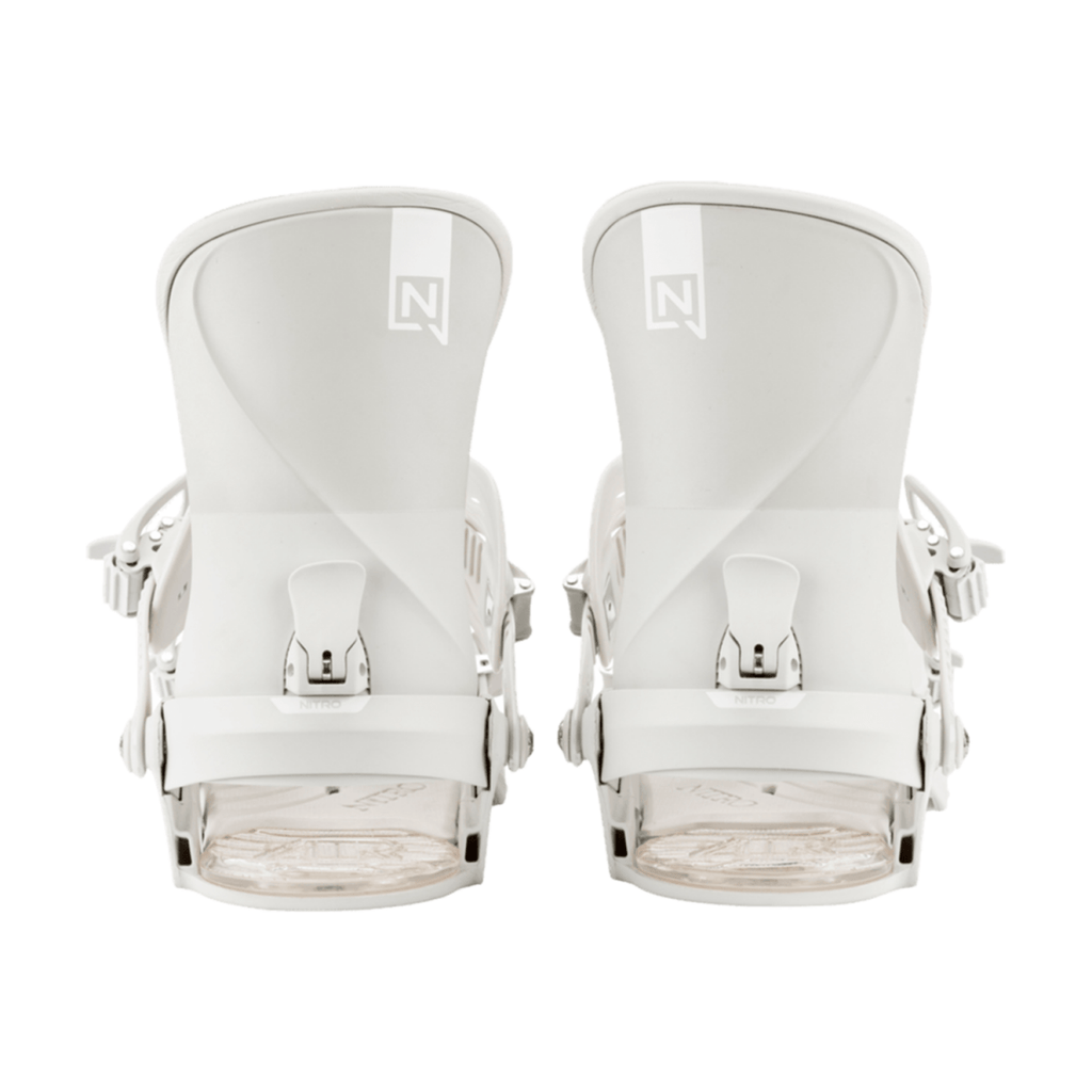 Nitro Women's Fate Snowboard Bindings 2026 Off White - Pacific Boarder
