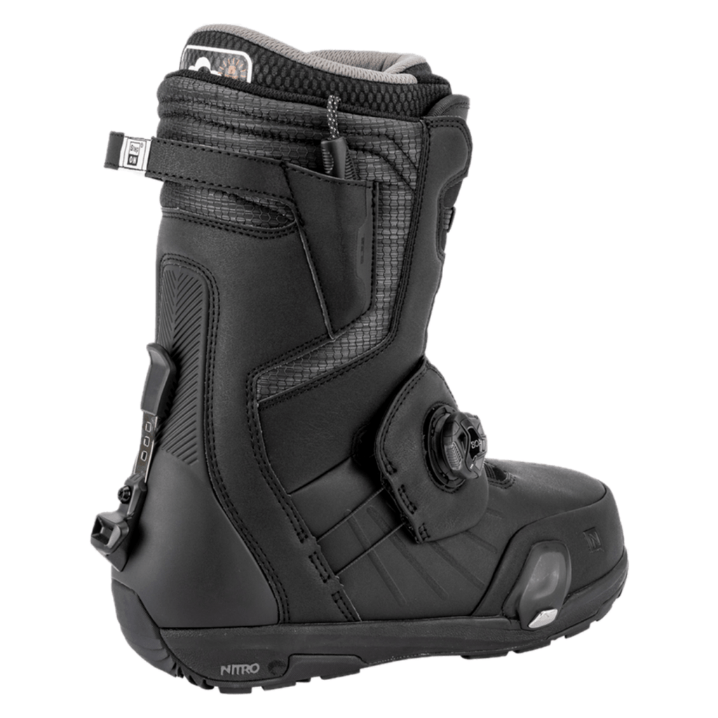 Nitro Men's Profile Step On TLS Snowboard Boots 2026 Black - Pacific Boarder