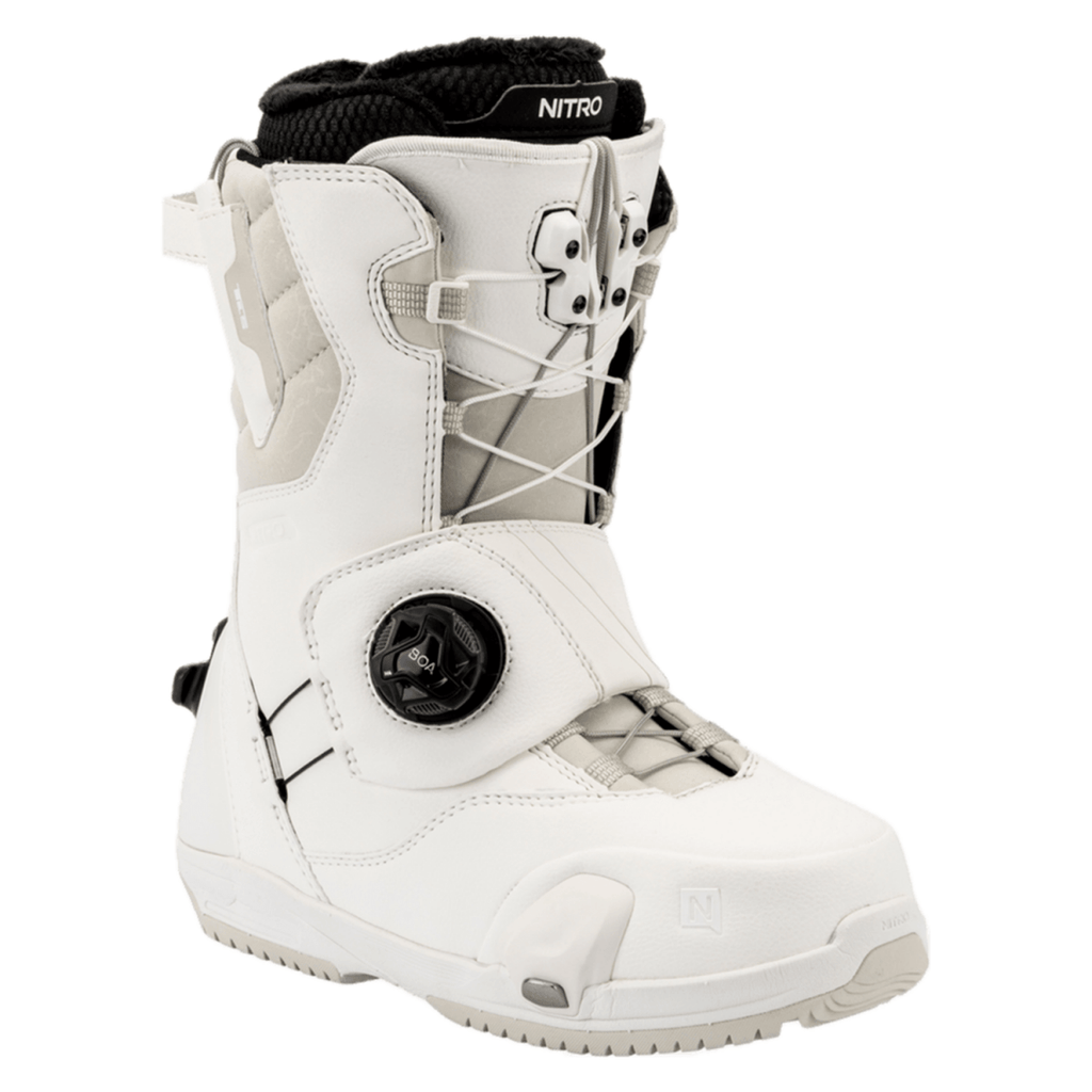 Nitro Women's Cave Step On TLS Snowboard Boots 2026 White - Pacific Boarder