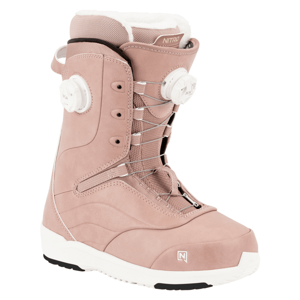 Nitro Women's Crown BOA Snowboard Boots 2026 Rose - Pacific Boarder