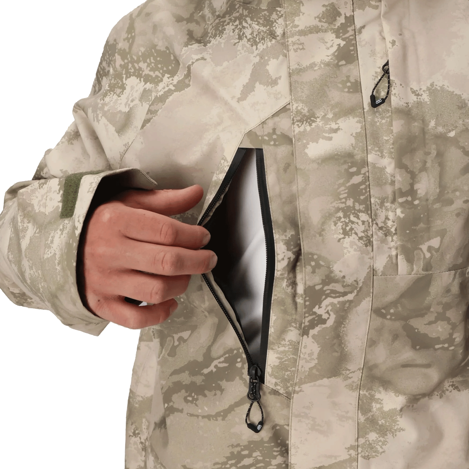 Core Shell Jacket 686 Men's Gore-Tex Core Shell Jacket 2026 Limestone Hemisphere Print ...