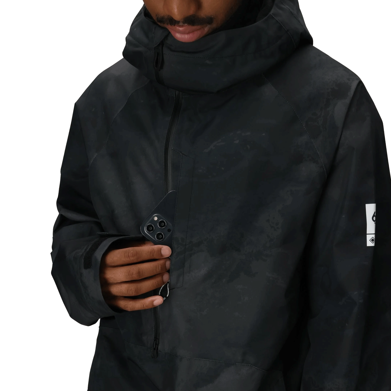 686 Men's Gore-Tex Fragment Shell Anorak 2026 Black Hemisphere
