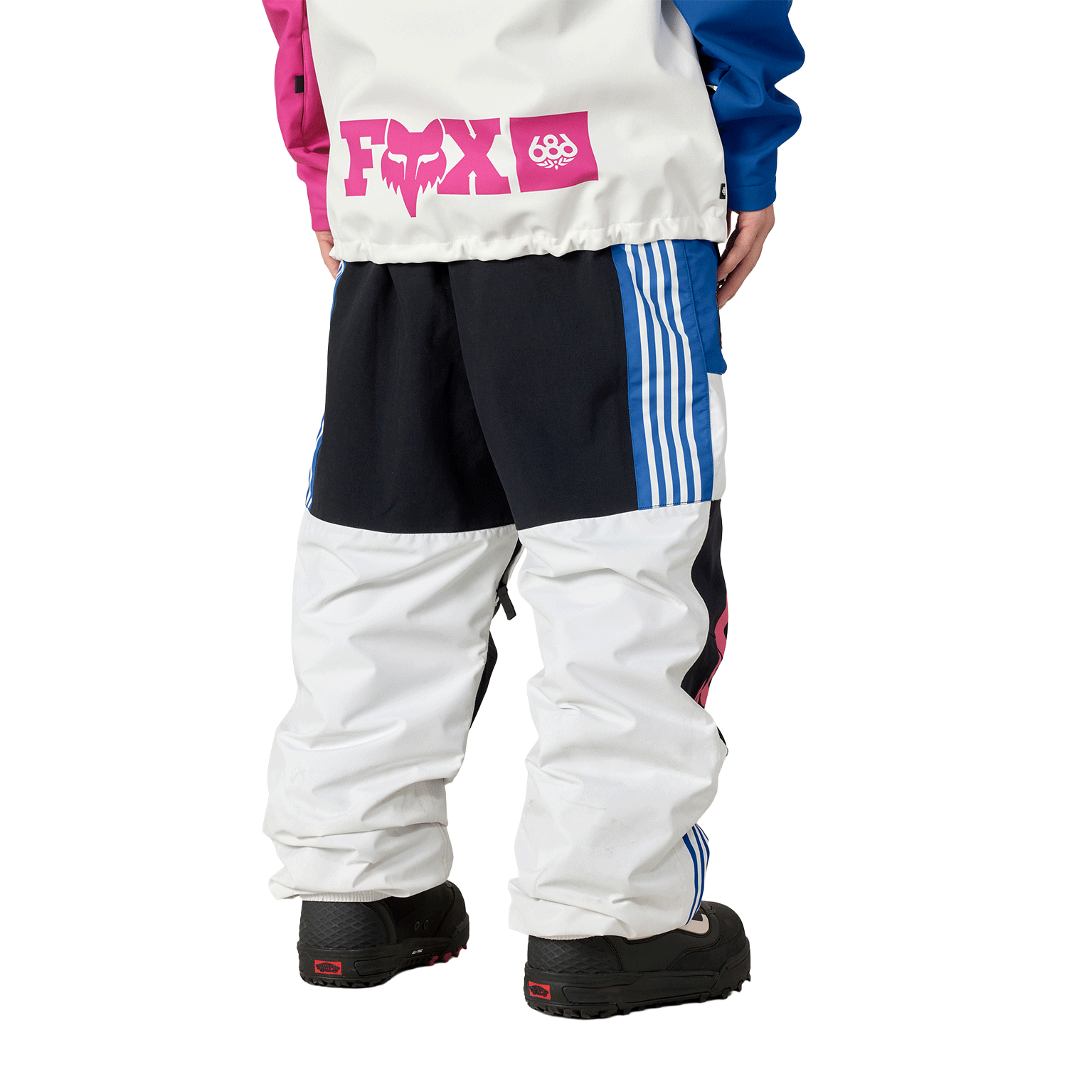 686 x Fox Men's Shell Pant 2026 Fox White Colourblock - Pacific