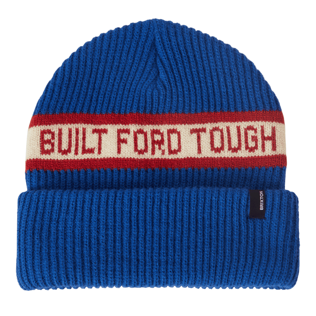 Brixton Ford Built Tough Beanie Ford Blue - Pacific Boarder
