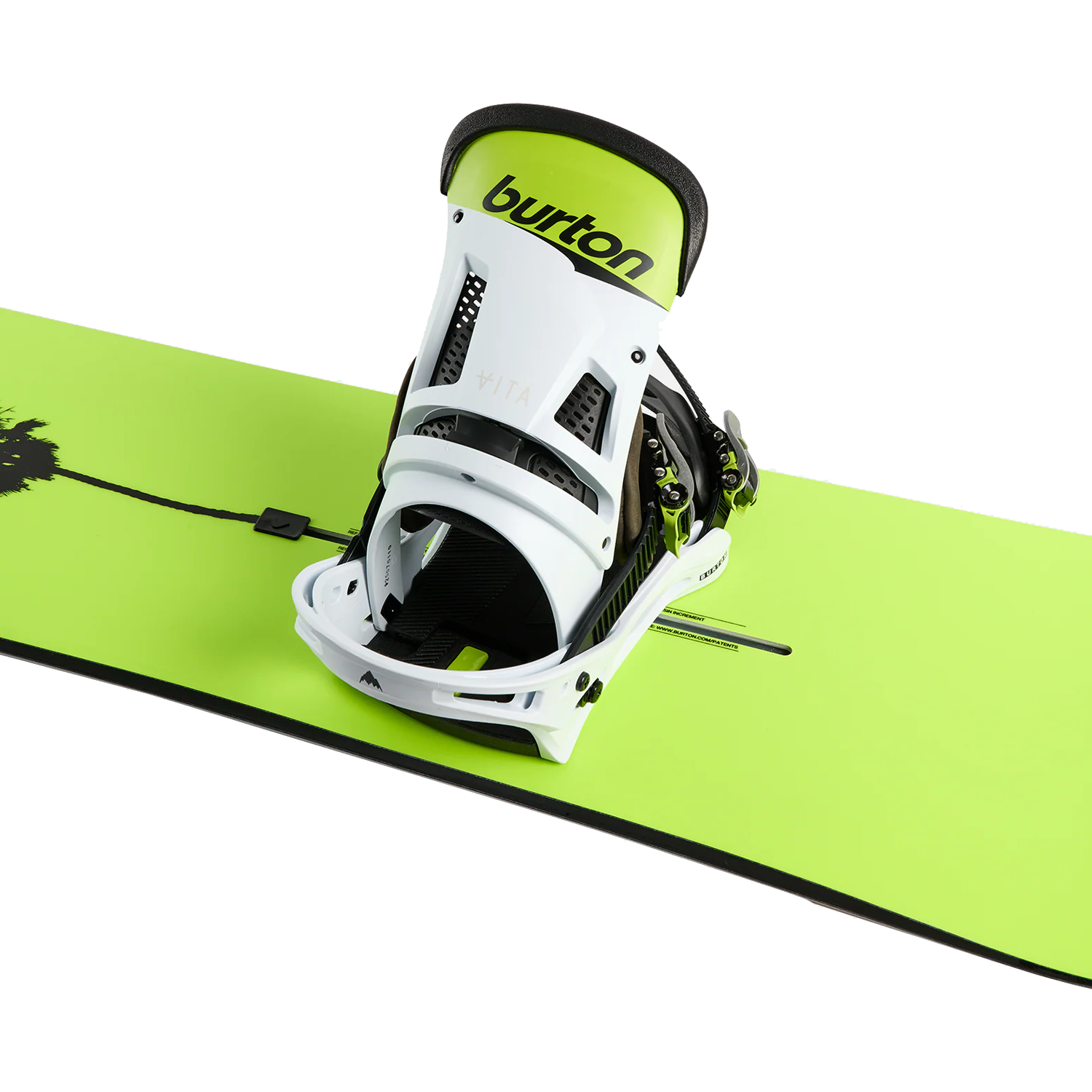 スノーボード BURTON MALAVITA Burton Men's Malavita Snowboard Bindings 2026 Green/White/Black