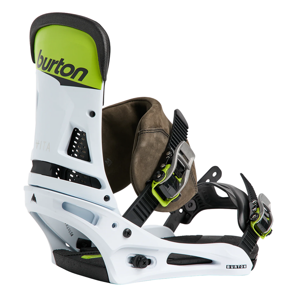 Burton Men's Malavita Snowboard Bindings 2026 Green/White/Black Burton Men's Malavita Snowboard Bindings 2026 Green/White/Black