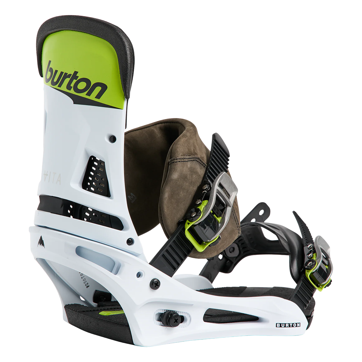 Burton Men's Malavita Snowboard Bindings 2026 Green/White/Black