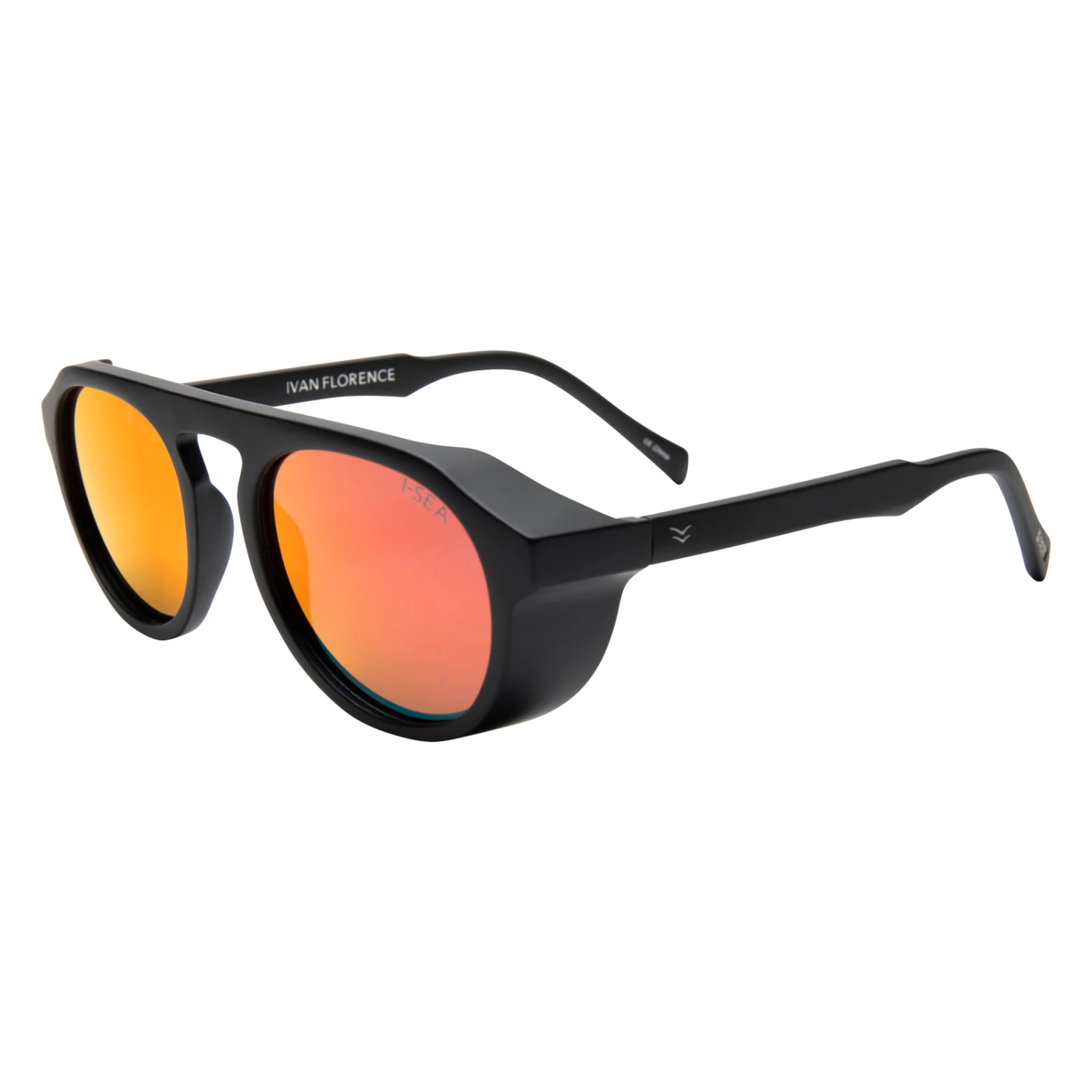 I-SEA Ivan Florence Sunglasses Black / Fire Mirror Polarized – Pacific ...