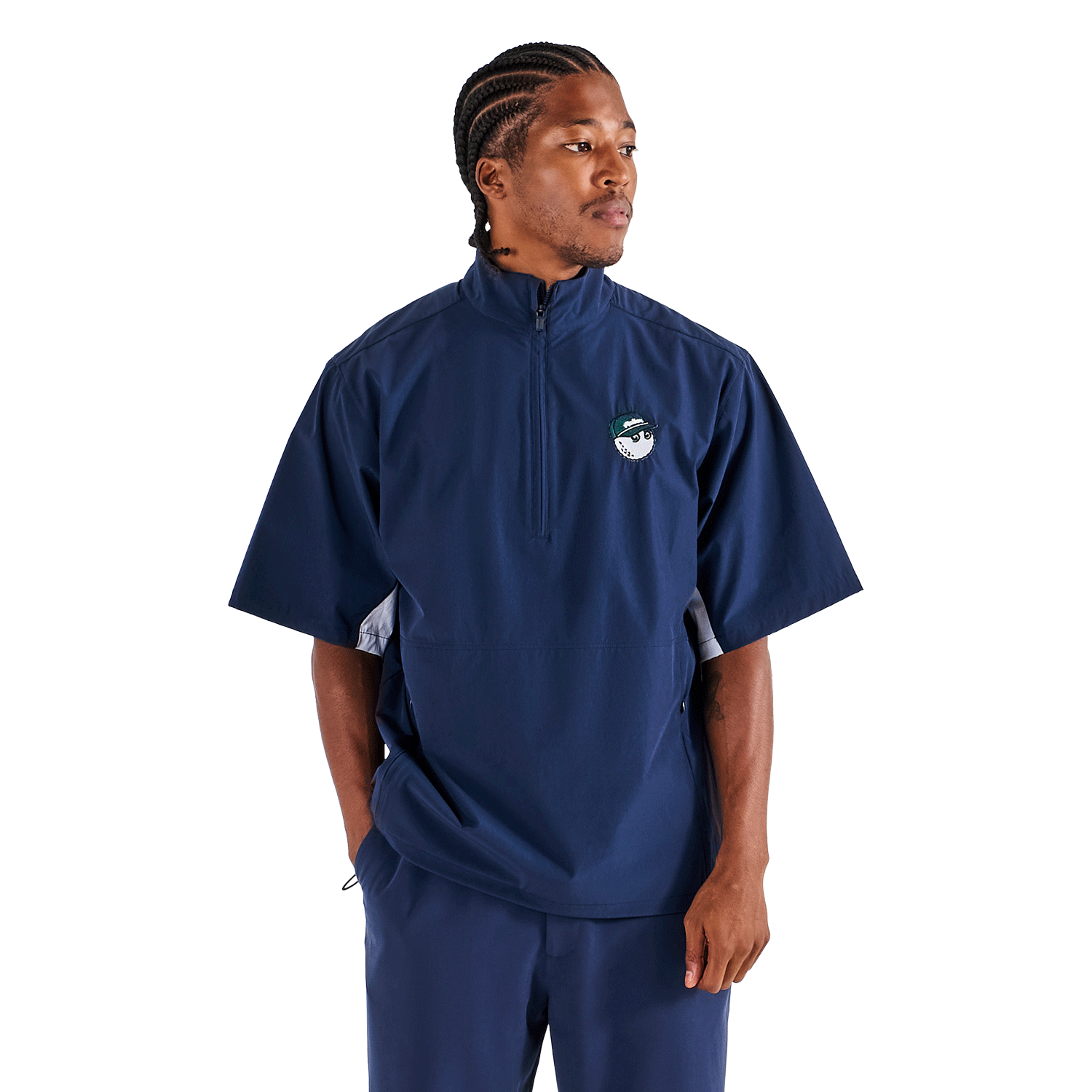 Malbon ネイビー スポーツシャツ Malbon Men's Pine Windshirt Navy – Pacific Boarder