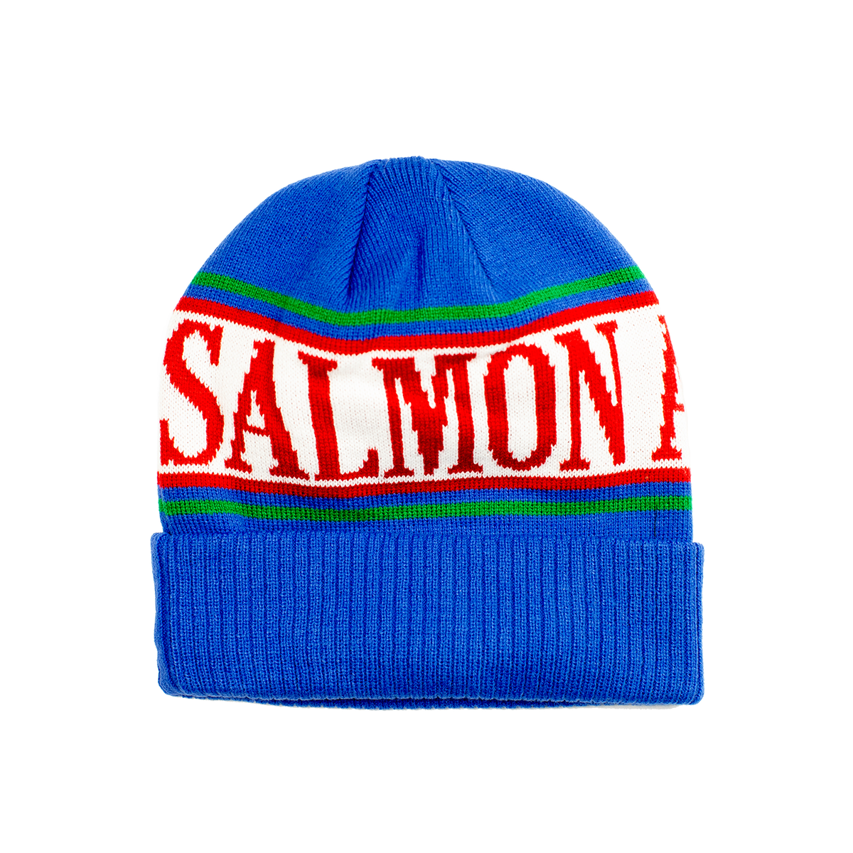 Salmon Arms Jacquard Toque Blue - Shop at Pacific Boarder