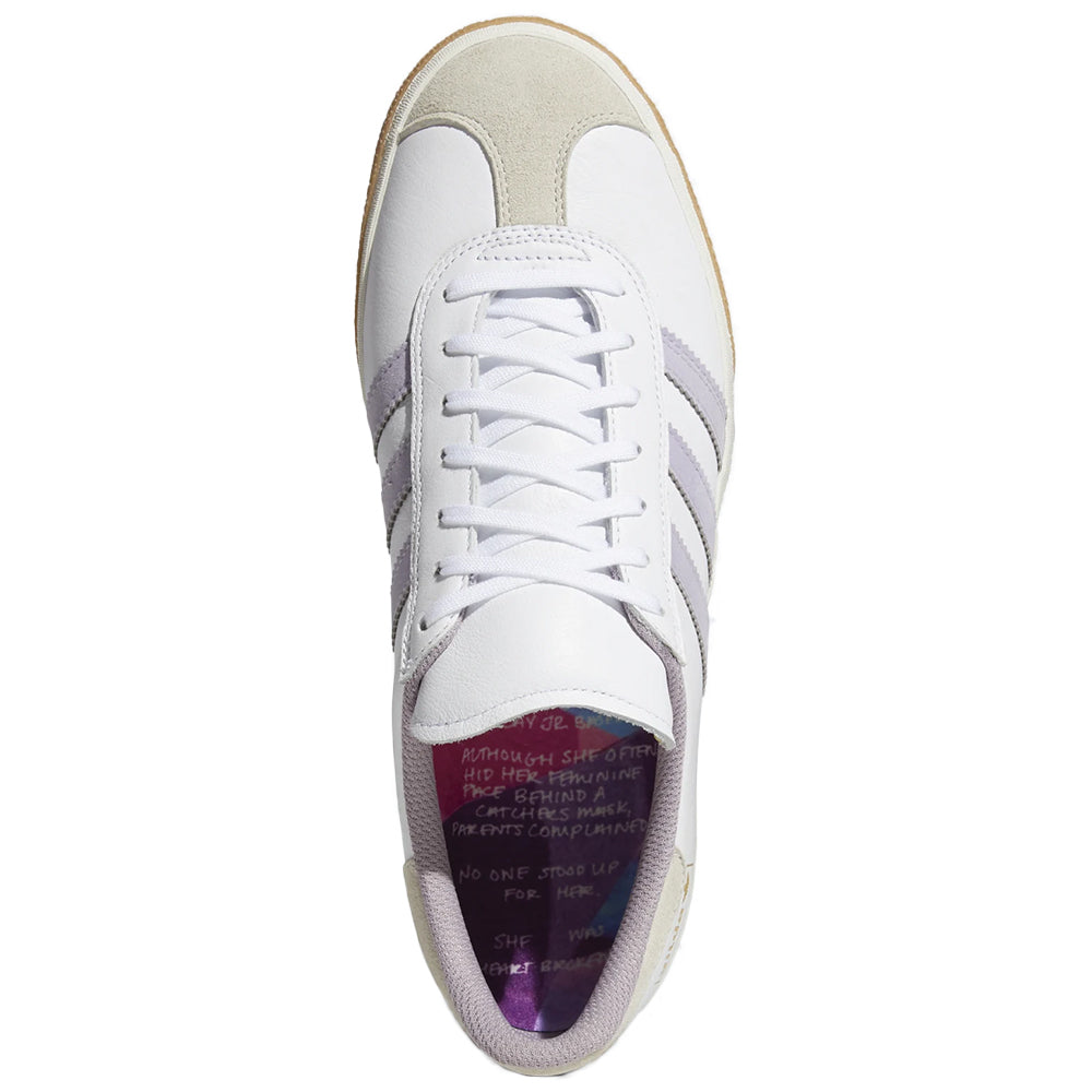 Adidas Nora Gazelle ADV Shoe White/Soft Vision/Gum – Pacific Boarder